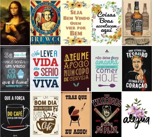 Estampas Azulejos Placas Decorativas Sublimação Imagens