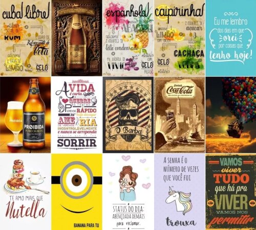 Estampas Azulejos Placas Decorativas Sublimação Imagens