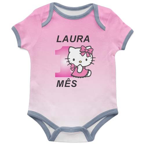 Vetores Mesversário Artes Sublimação Body Baby Editáveis