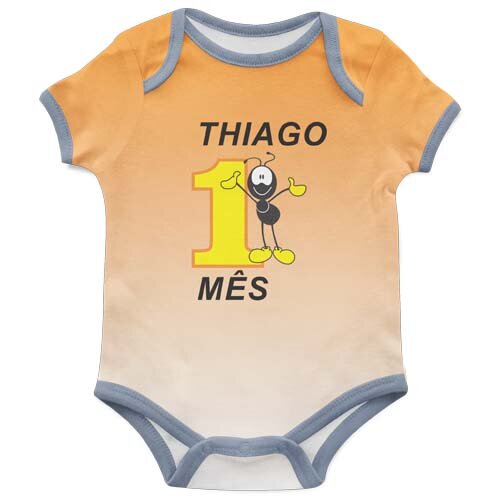 Vetores Mesversário Artes Sublimação Body Baby Editáveis