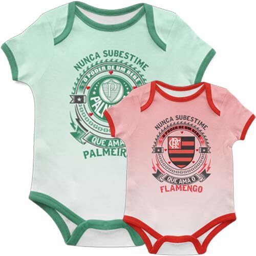 Estampas Times Futebol Body Baby Sublimação Mockups