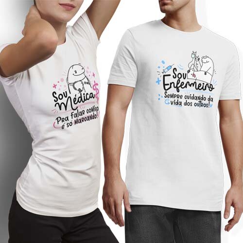 Artes Profissões Estampas Florks Sublimação Camisetas Mockup