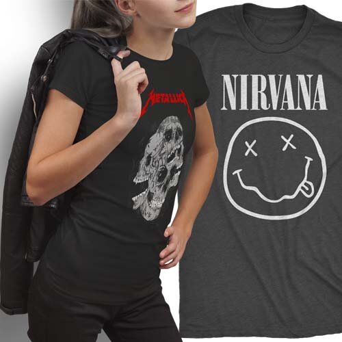 Artes Bandas de Rock Sublimação Estampas Camisetas