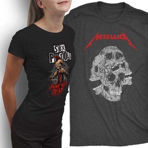 Artes Bandas de Rock Sublimação Estampas Camisetas
