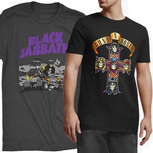 Estampas Artes Bandas de Rock Sublimação Camisetas