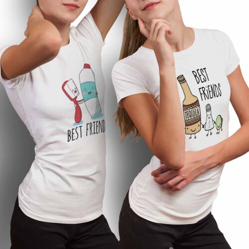 Artes Best Friends Estampas Camisetas Vetores Amigos