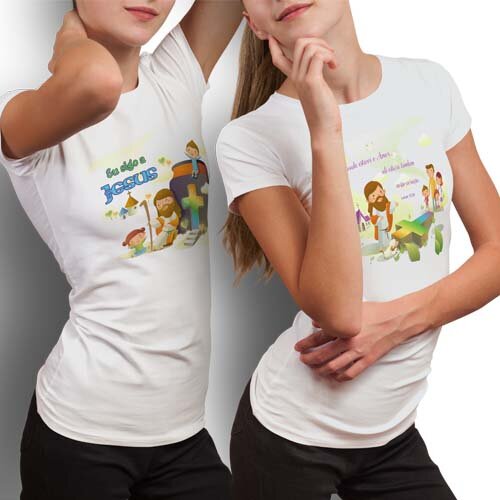 Pacote 25 Artes Católicas Sublimação Camisetas Religiosas