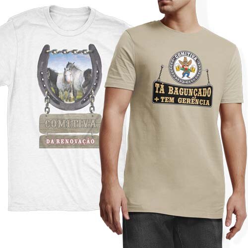 Estampas Cavalgada Cavalos Sublimação Camisetas