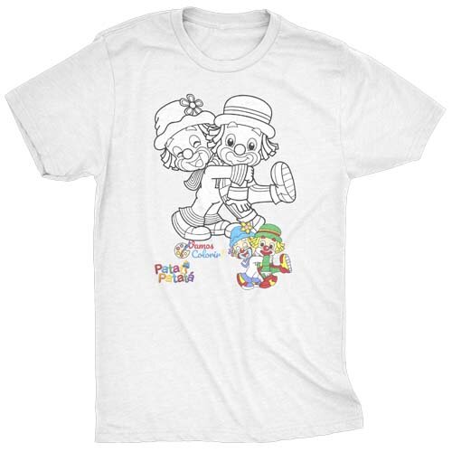 Artes Camisetas Colorir Pintar Infantil Crianças Mockups