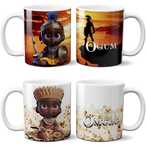 Pacote 14 Artes Canecas Orixás Umbanda Baby Cute Mockups Sub