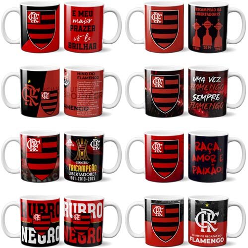 Pack Artes Sublimação Canecas Flamengo Campeão Mockups