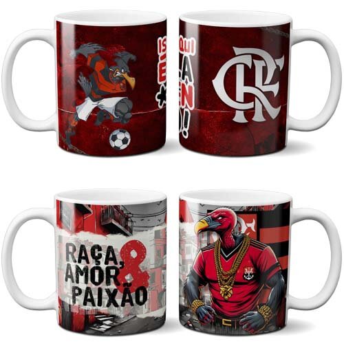 Artes Flamengo Campeão Sublimação Canecas Mockups Estampas