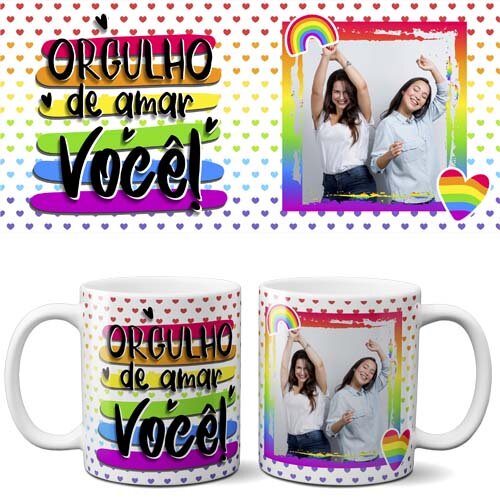 Estampas Canecas Lgbt Orgulho Gay Sublimação Mockups