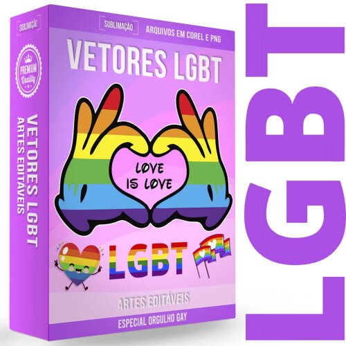 Vetores Lgbt Orgulho Gay Editáveis Artes Sublimação