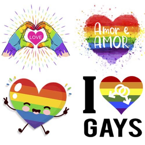 Vetores Lgbt Orgulho Gay Editáveis Artes Sublimação