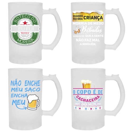 Artes Canecas Copos Chopp 90 Estampas Sublimação