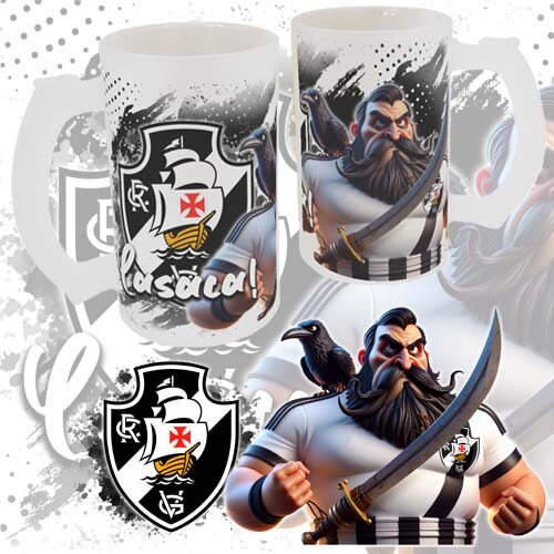 Pack Artes Canecas Chopp Mascotes Times Futebol Sublimação