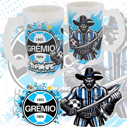 Pacote Artes Canecas Chopp Times Futebol Mascotes Sublimação