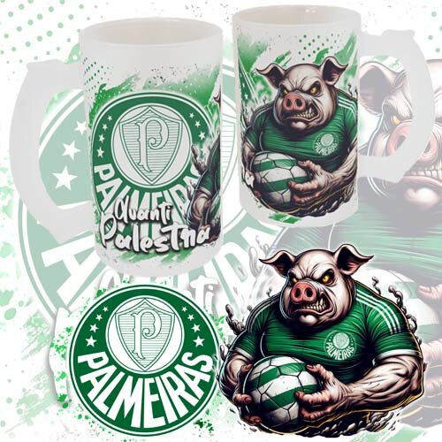 Pacote Artes Canecas Chopp Times Futebol Mascotes Sublimação