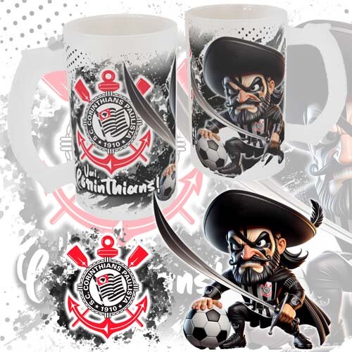 Pacote Artes Canecas Chopp Times Futebol Mascotes Sublimação