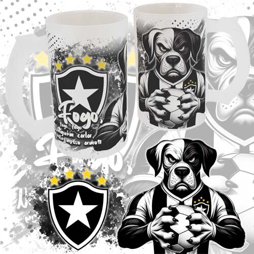 Pacote Artes Canecas Chopp Times Futebol Mascotes Sublimação