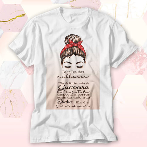 Pack Artes Editáveis Camisetas Dia Mulheres Mulher Mockups