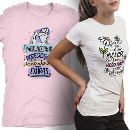 Artes Sublimação Camisetas Dia das Mulheres Mulher Png