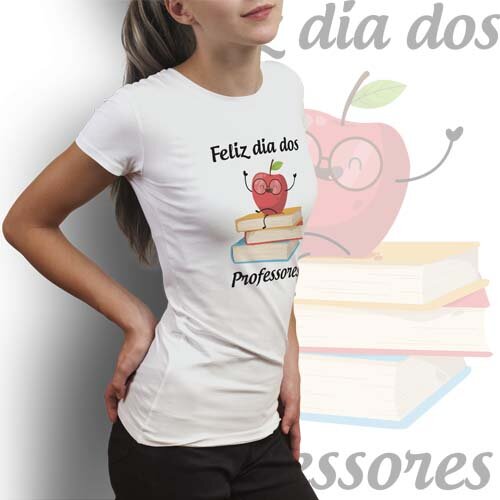 Kit Digital 50 Artes Camisetas Dia dos Professores Mockups