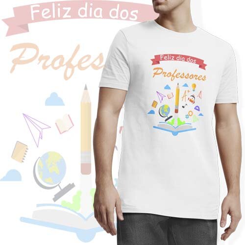 Kit Digital 50 Artes Camisetas Dia dos Professores Mockups