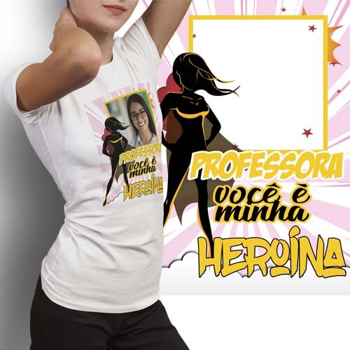 Artes Sublimação Camisetas Dia Professores Mockups Editáveis