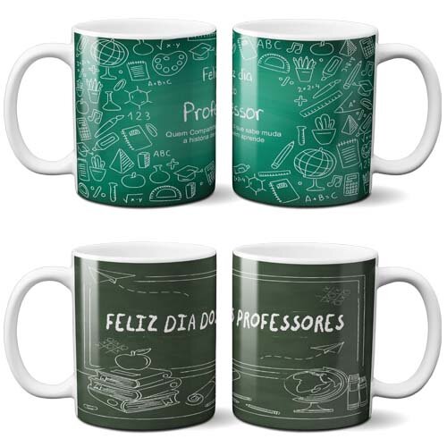 Estampas Sublimação Canecas 50 Artes Dia dos Professores