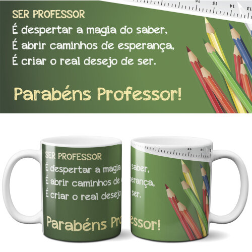 Pack Artes Png Canecas Dia dos Professores 100 Estampas