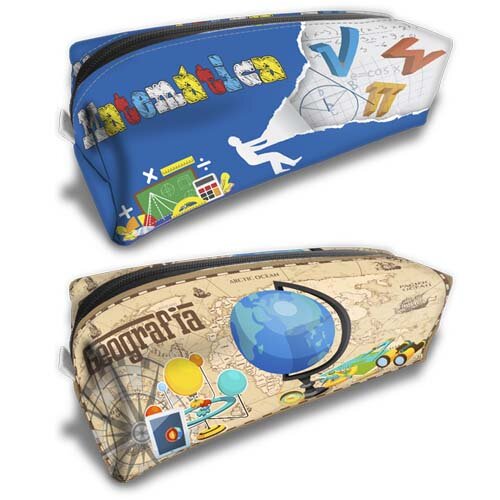Estampas Matérias Escolares Sublimação Estojo Professores