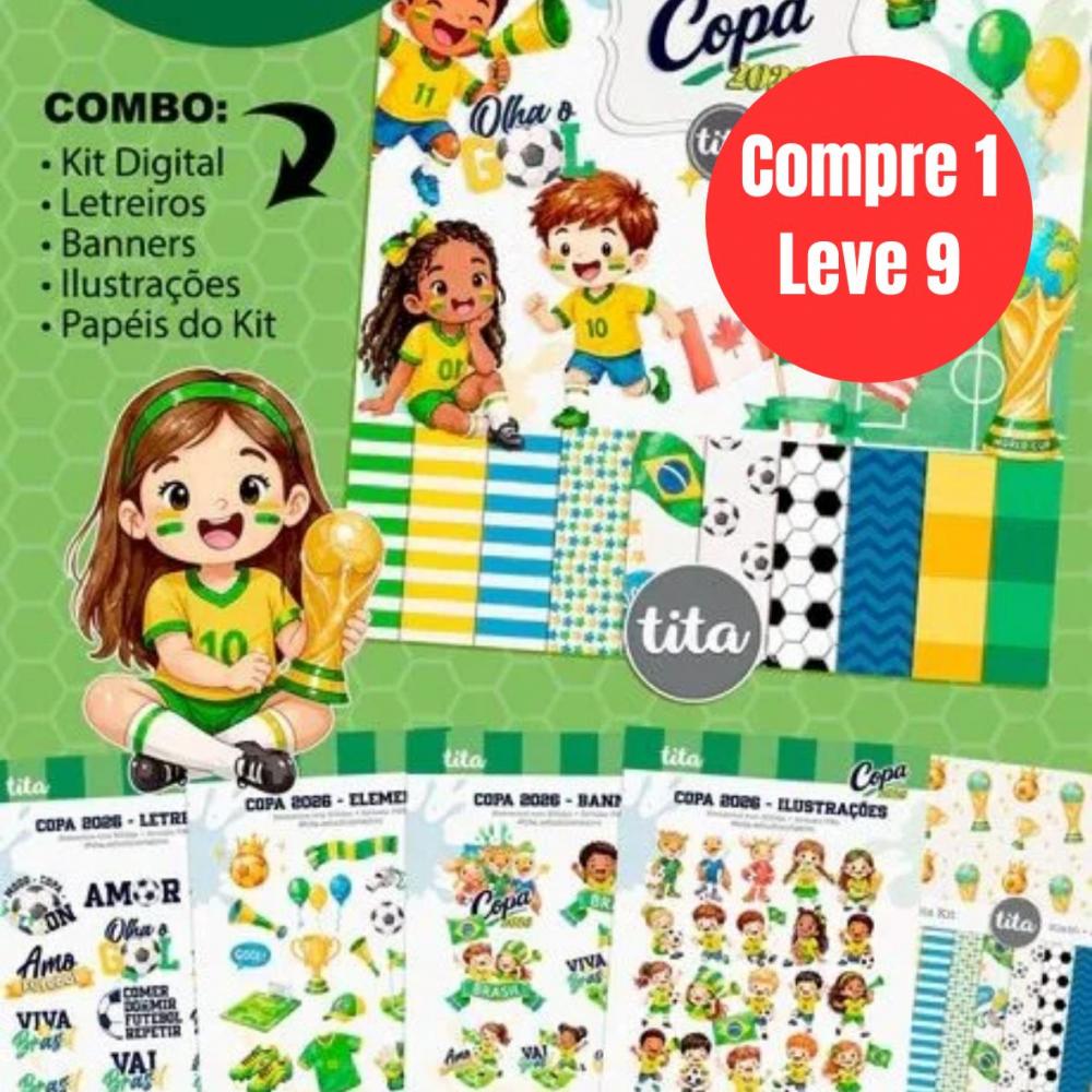 Arquivo Digital Copa 2026 Combo Ilustrações  -7009