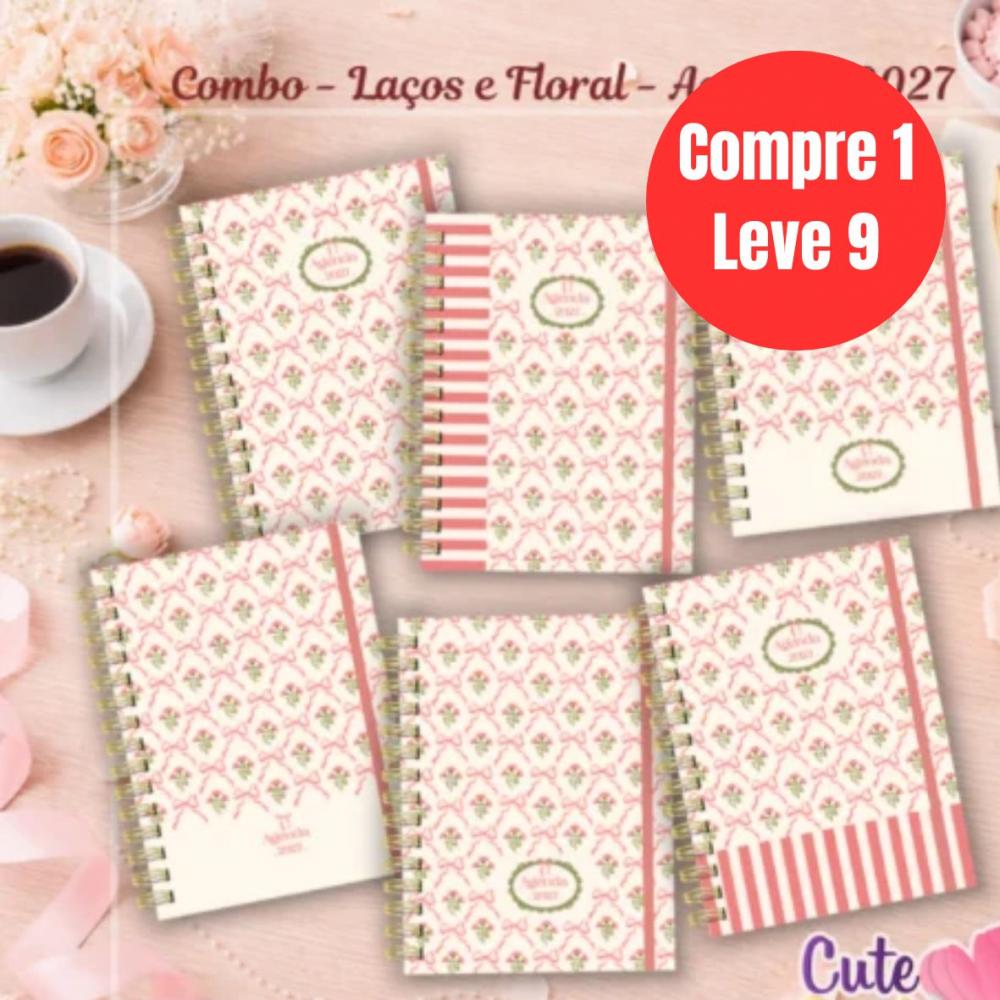 Arquivo Digital Combo Agendas 2027 Laços e Flores -7010