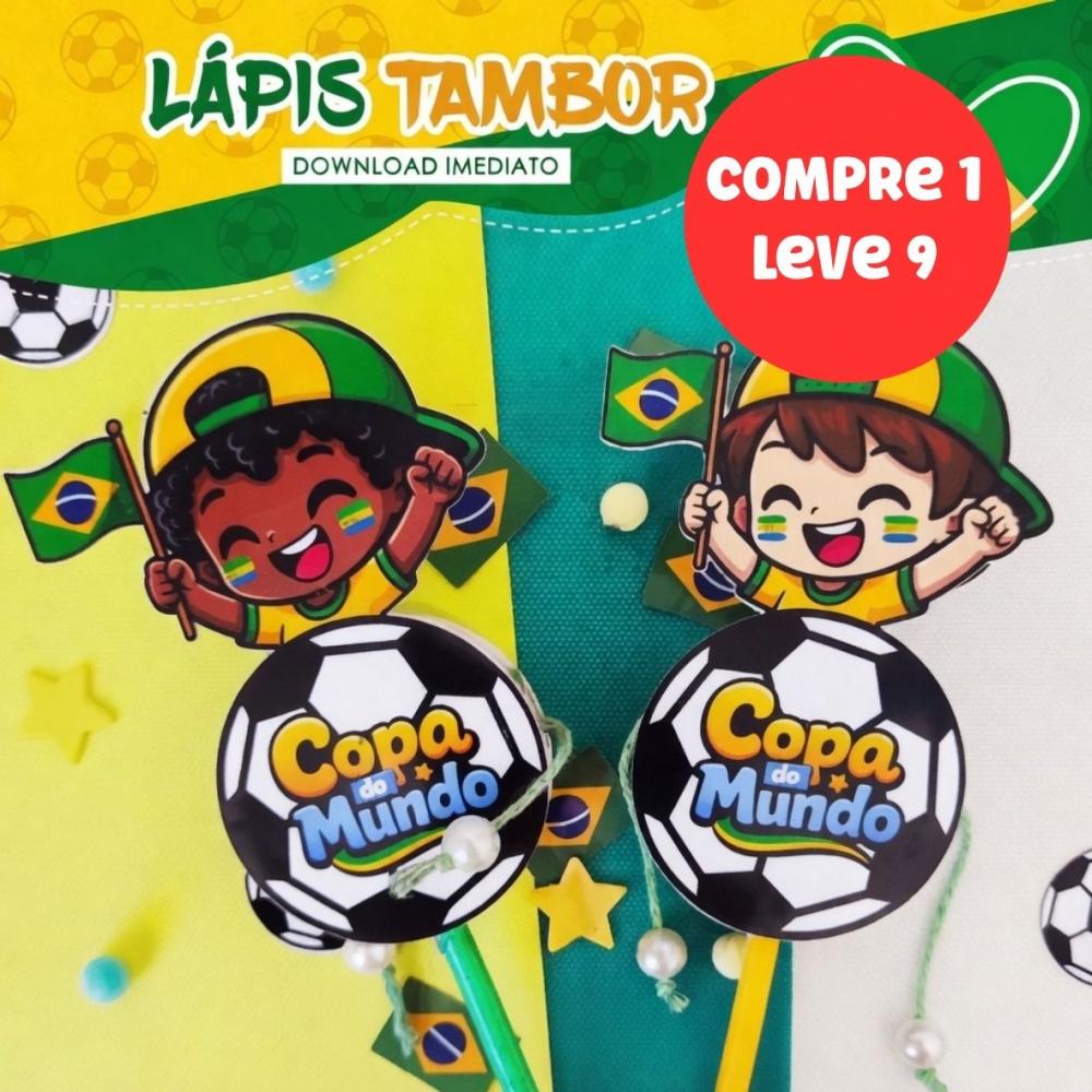 Arquivo Digital Lápis Tambor de Mão Copa do Mundo -7014