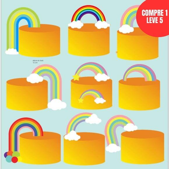 Arquivo de Arco-íris Topo de Bolo -32