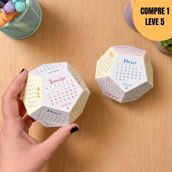 Arquivo de Corte 2026 Calendário 12 Lados -5685