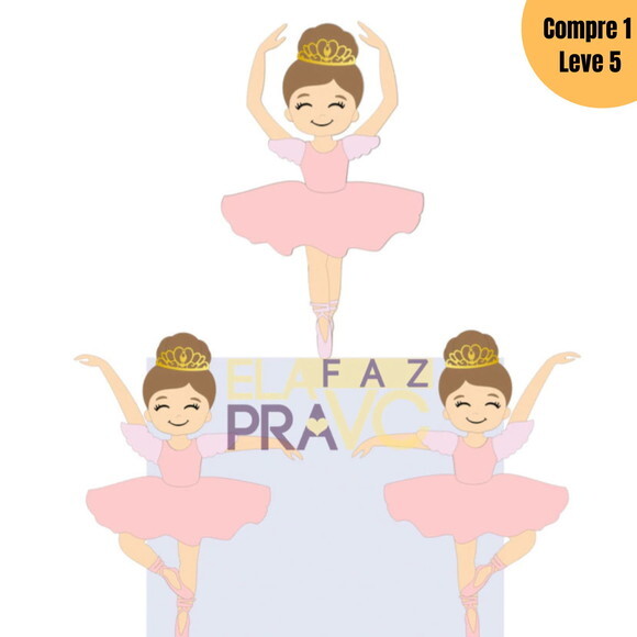 Arquivo de Corte Bailarinas Topo de Bolo -951