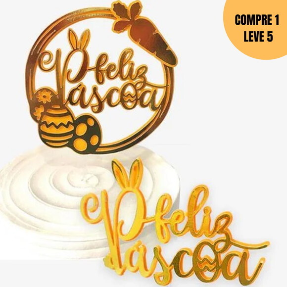 Arquivo de Corte Básicos da Páscoa Topo de Bolo -2122