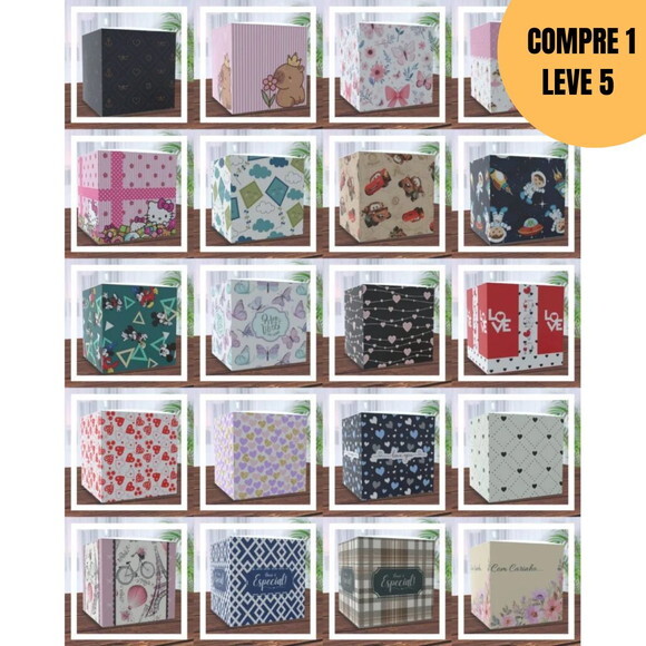 Arquivo de Corte Caixa Box Presente P m e G -4596