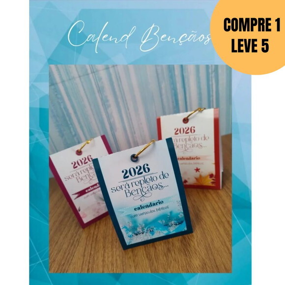 Arquivo de Corte Calendário Bençãos 2026 -5604