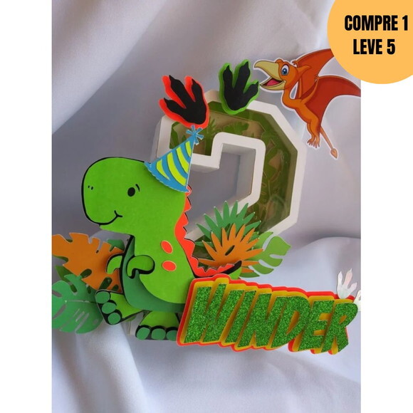 Arquivo de Corte Dinosaurso Baby Topo de Bolo -4270