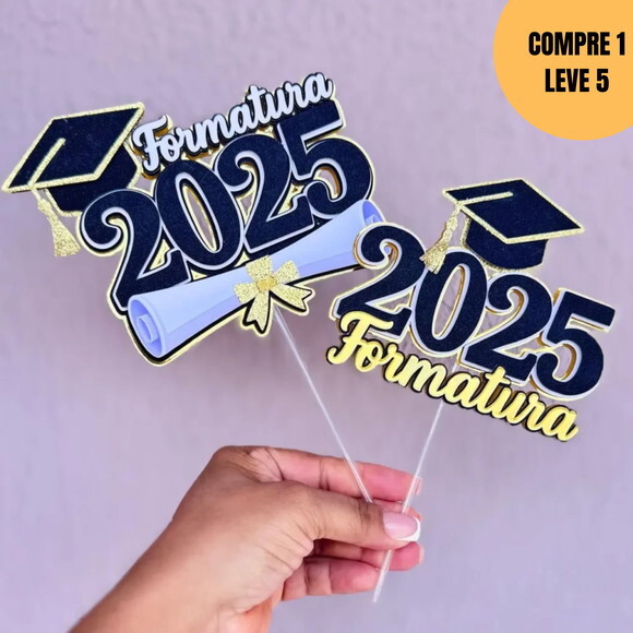 Arquivo de Corte Formatura 2025 Topo de Bolo - 5963