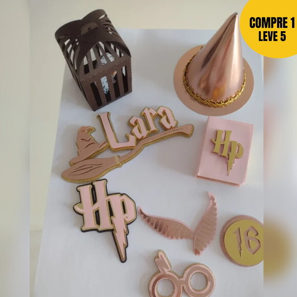Arquivo de Corte Harry Potter Rosa Topo de Bolo 99 -