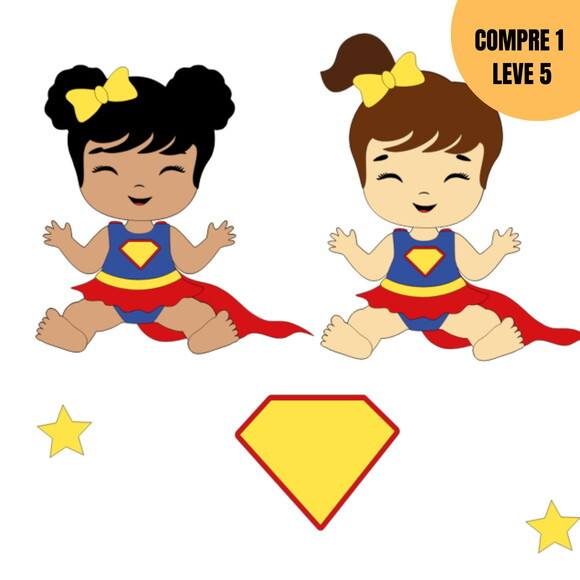 Arquivo de Corte Inspirado Supergirl Baby Topo de Bolo -2017