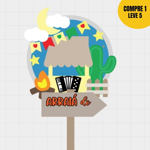 Arquivo de Corte Junino Topo de Bolo -74