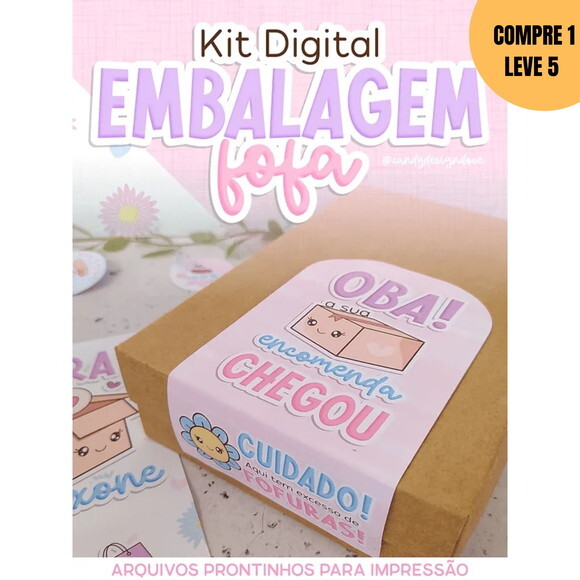 Arquivo de Corte Kit Embalagem Fofa -3509