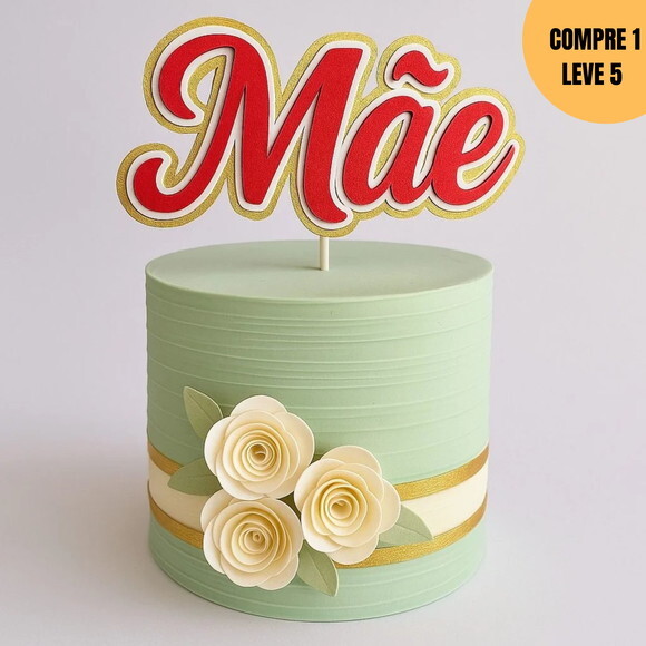 Arquivo de Corte Mãe Topo de Bolo -3227