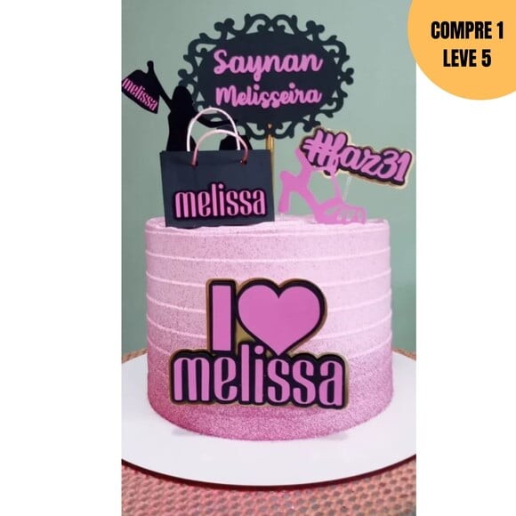 Arquivo de Corte Melisseira Topo de Bolo -2723
